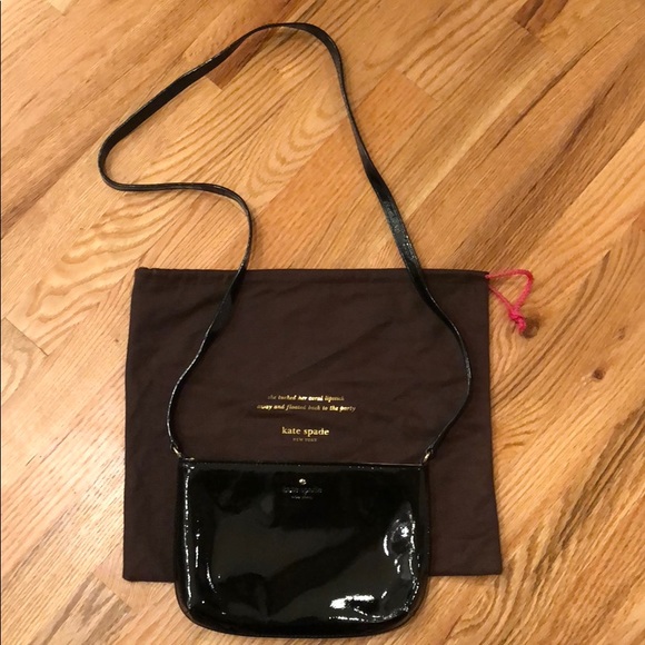kate spade Handbags - Kate Spade Leather Black Patent Crossbody Purse